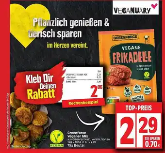 Edeka Greenforce veganer mix Angebot