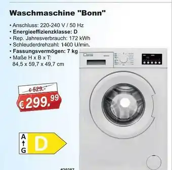 Stabilo Fachmarkt Waschmaschine „bonn“ Angebot