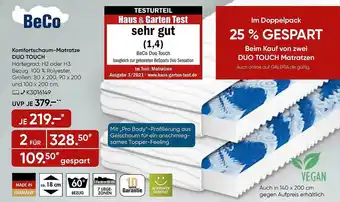 Galeria Beco komfortschaum-matratze duo touch Angebot