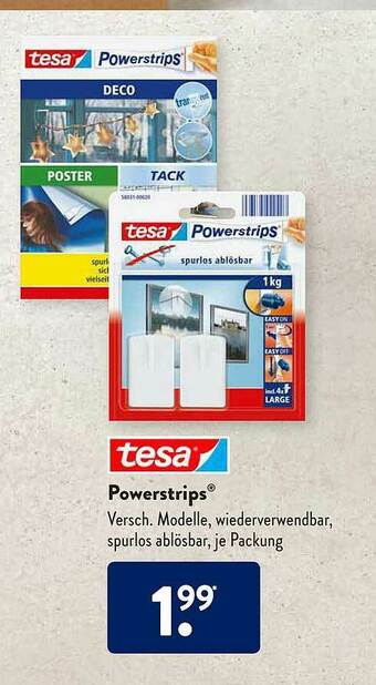 Aldi Süd Tesa Powerstrips® Angebot