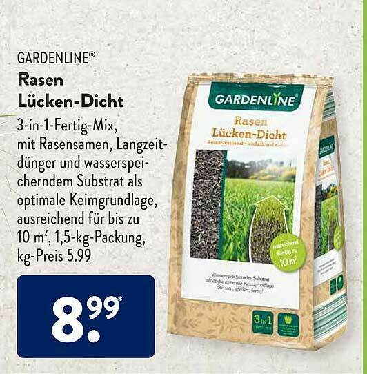 Gardenline® Rasen LückenDicht Angebot bei Aldi Süd