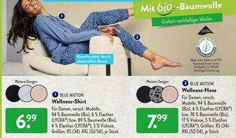 Aldi Süd Blue Motion Wellness-Shirt Oder Blue Motion Wellness-Hose Angebot