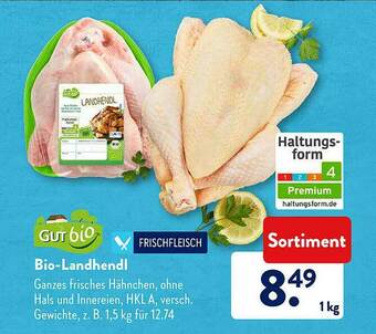 Aldi Süd Gut Bio Bio-Landhendl Angebot