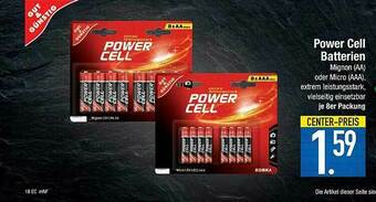 E-Center Power Cell Batterien Angebot