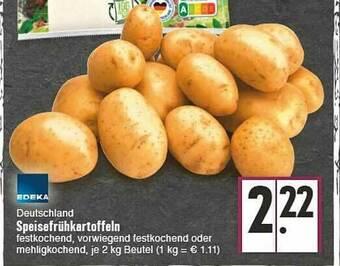 E-Center Deutschland Speisefrühkartoffeln Edeka Angebot