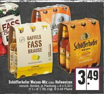 E-Center Schöfferhofer Weizen-mix Oder Hefeweizen Angebot