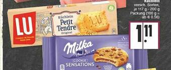 E-Center Milka Kekse Kuchen Oder Lu Petit Küchlein Angebot