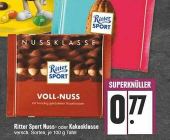 E-Center Ritter Sport Nuss Oer Kakaoklasse Angebot