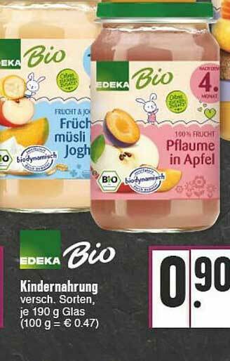 E-Center Kindernahrung Edeka Bio Angebot