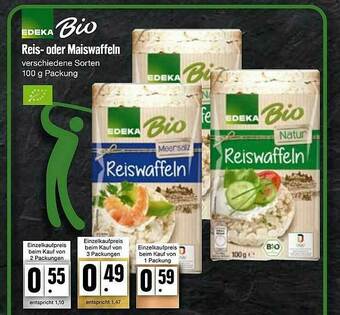 Edeka Edeka Bio Reis- Oder Maiswaffeln Angebot