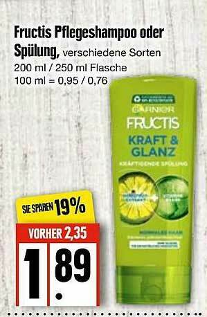 Edeka Fructis Pflegeshampoo Oder Spülung Angebot