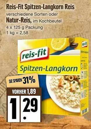 Edeka Reis-fit Spitzen-langkorn Reis Oder Natur-reis Angebot