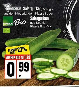 Edeka Vacaran Edeka Bio Salatgurken Angebot