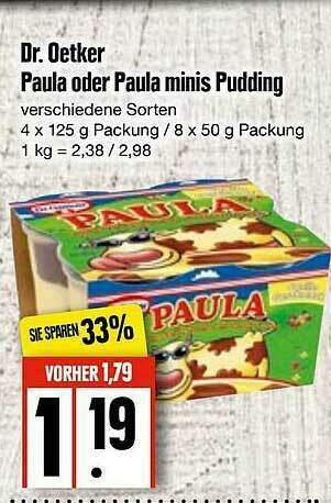 Edeka Dr. Oetker Paula Oder Paula Minis Pudding Angebot