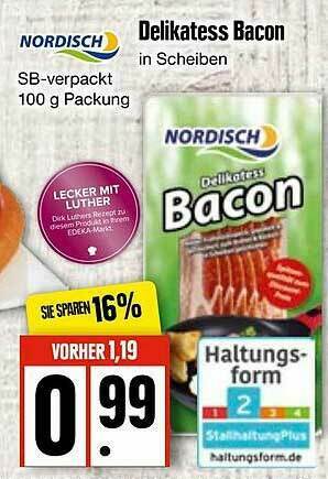 Edeka Nordisch Delikatess Bacon Angebot