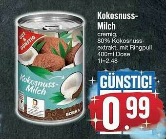 Edeka Kokosnuss-milch Angebot