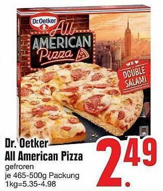 Edeka Dr. Oetker All American Pizza Angebot