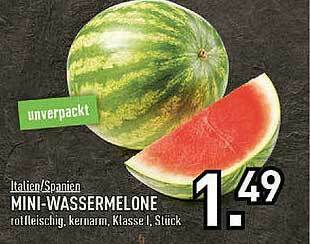 Edeka Italien Spanien Mini-wassermelone Angebot