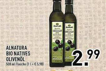 Edeka Alnatura Bio Natives Olivenöl Angebot