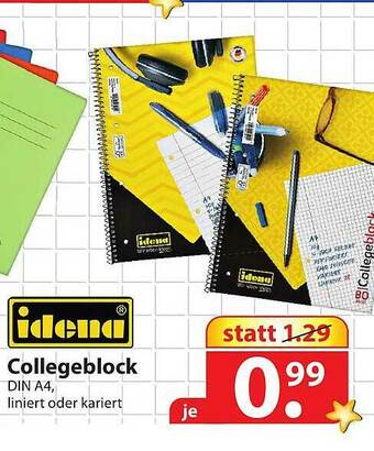 Famila Nord Ost Idena Collegeblock Angebot