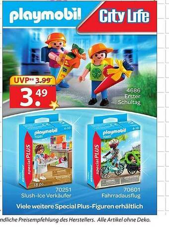 Famila Nord Ost Playmobil Erster Schultag Oder Slush-ice Verkäuter Oder Fahrradausflug Angebot