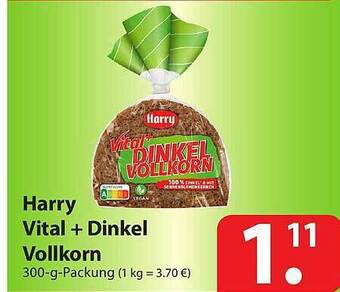 Famila Nord Ost Harry Vital + Dinkel Vollkorn Angebot