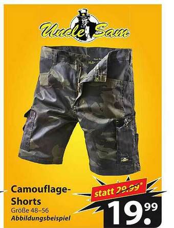 Famila Nord Ost Uncle Sam Camouflage-shorts Angebot