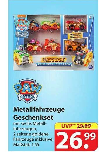 Famila Nord Ost Paw Patrol Metallfahrzeuge Geschenkset Angebot