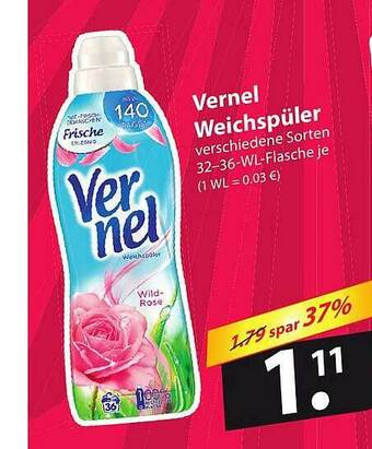 Famila Nord Ost Vernel Weichspüler Angebot