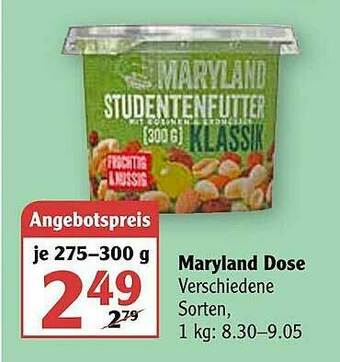 Globus Maryland Dose Angebot