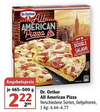 Globus Dr Oetker All American Pizza Angebot