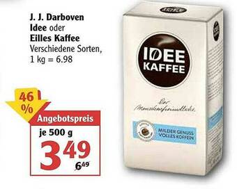 Globus Jj Darboven Idee Oder Eilles Kaffee Angebot