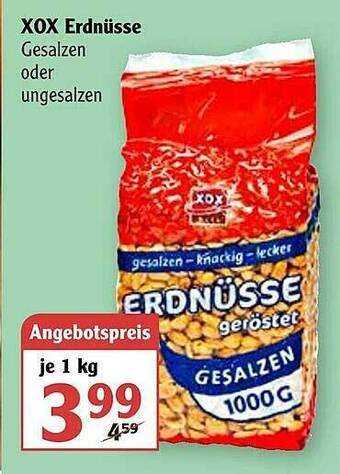 Globus Xox Erdnüsse Angebot