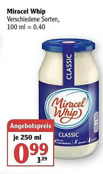 Globus Miracel Whip Angebot