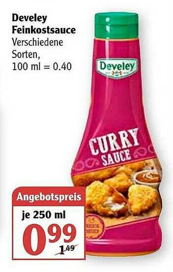 Globus Develey Feinkostsauce Angebot