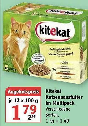 Globus Kitekat Katzennassfutter Im Multipack Angebot