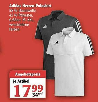 Globus Adidas Herren-poloshirt Angebot