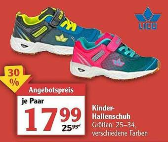 Globus Lico Kinder-hallenschuh Angebot