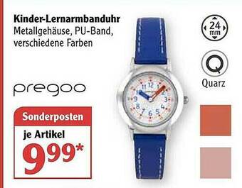 Globus Kinder-lernarmbanduhr Pregoo Angebot