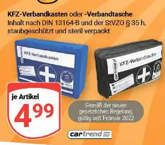 Globus Kfz-Verbandkasten o. -Verbandtasche Angebot