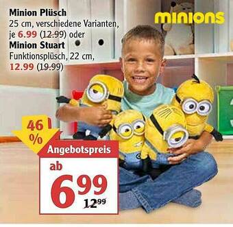 Globus Minion Plüsch Oder Minion Stuart Angebot