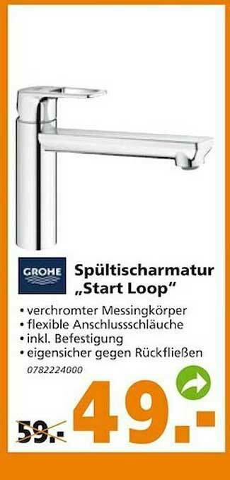 Globus Baumarkt Grohe Spültischarmatur „start Loop” Angebot