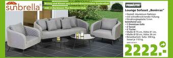 Globus Baumarkt Primaster Lounge Sofaset „benirras” Angebot