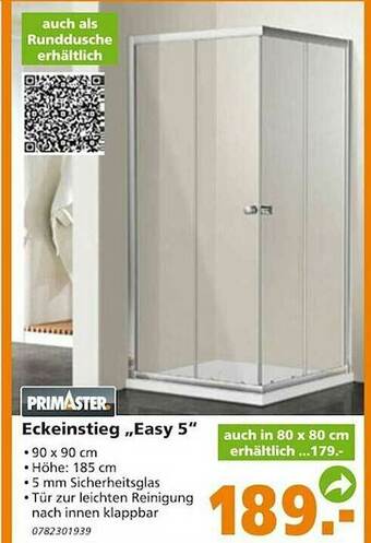 Globus Baumarkt Primaster Eckeinstieg „easy 5” Angebot