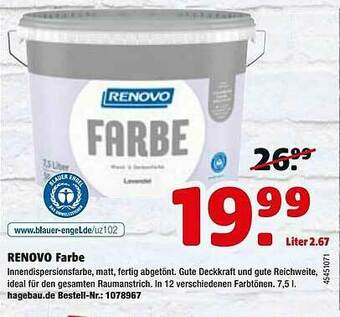 Hagebau Renovo Farbe Angebot