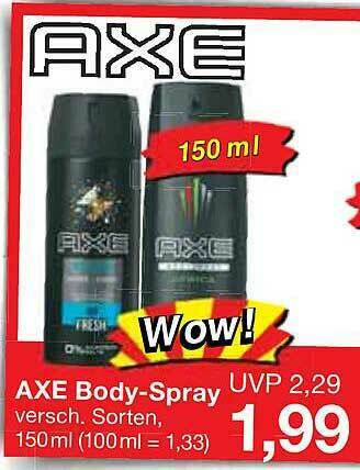 Jawoll Axe Body-spray Angebot