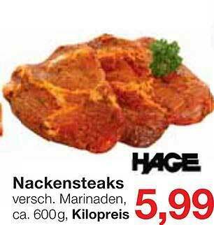 Jawoll Nackensteaks Hage Angebot