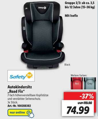 Lidl Safety1st Autokindersitz ,,Road Fix'' Angebot