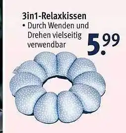 Rossmann 3in1-Relaxkissen Angebot