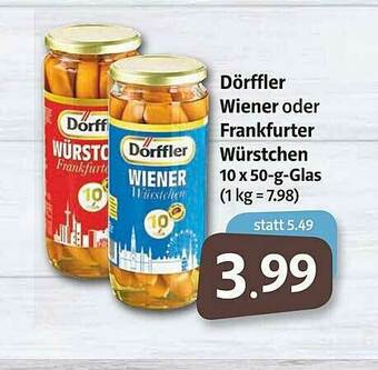 Markant Dörffler Wiener Oder Frankfurter Würstchen Angebot